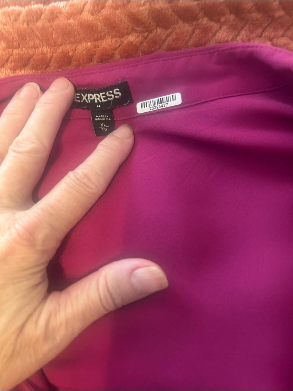 Express Fuchsia Womens Blouse